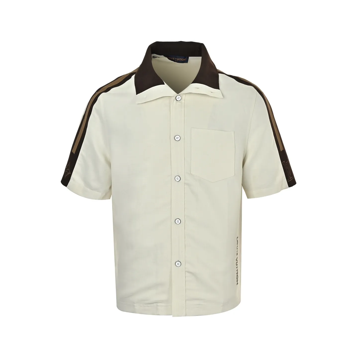 Louis Vuitton/Louis Vuitton 26ss logo web short-sleeved shirt